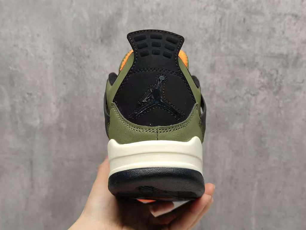 AJ4 Olive Green Sneakers | Retro Style