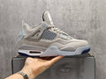 AJ4 Georgetown Grey & Navy Lace-Up Sneakers