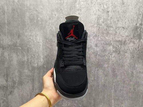 AJ4 Black Cement Sneakers