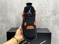 AJ4 Black & Orange Sneakers