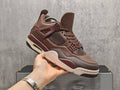 AJ4 Brown & Burgundy Sneakers