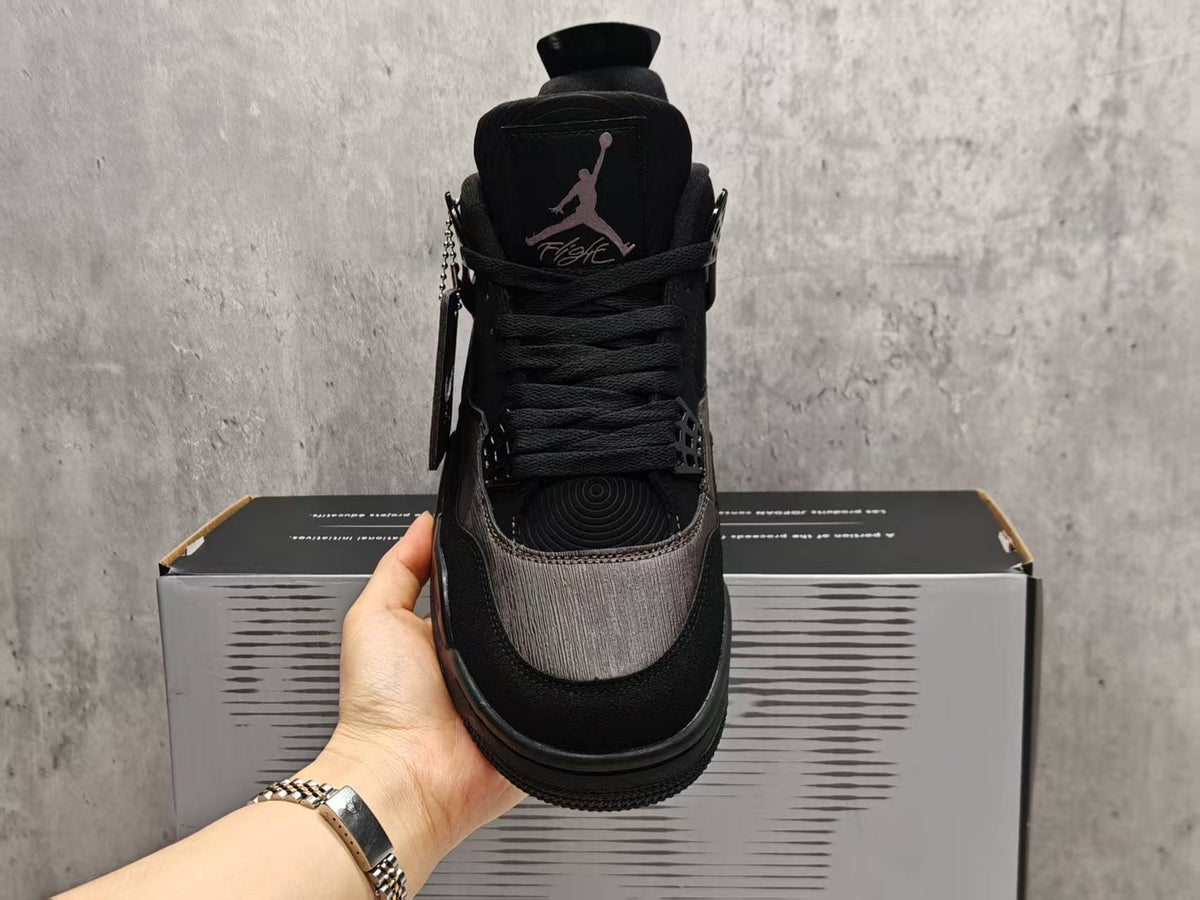 AJ4 Berlin Black & Textured Grey Sneakers