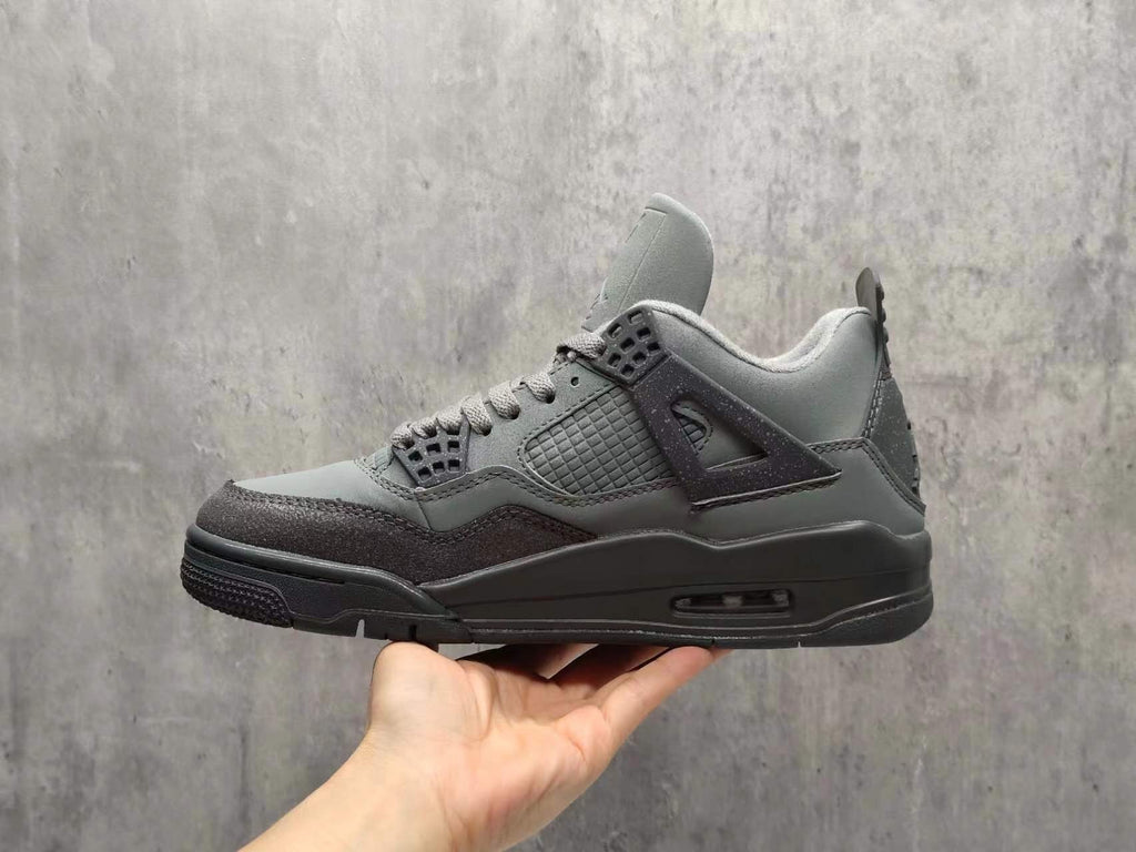 AJ4 Grey & Charcoal Sneakers