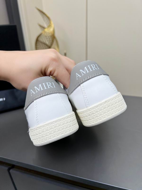 AMIRI White & Grey Triple-Star Low-Top Sneakers