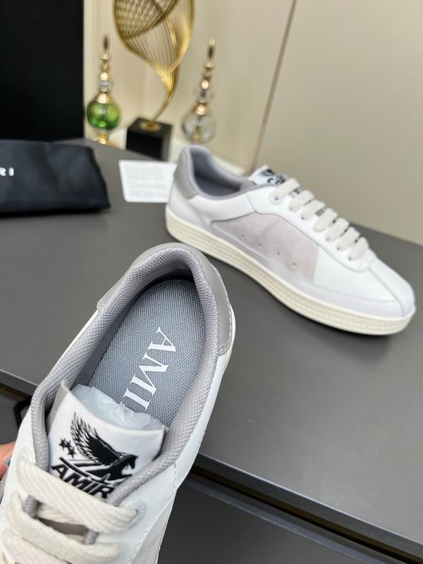 AMIRI White & Grey Triple-Star Low-Top Sneakers