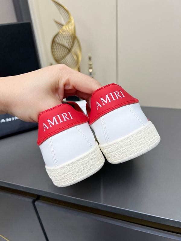 AMIRI White & Red Triple-Star Low-Top Sneakers