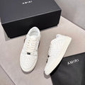 AMIRI White Tonal Skeleton Low-Top Sneakers