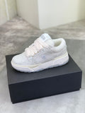 AMIRI White Iridescent Glitter Low-Top Sneakers