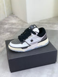 AMIRI White, Gray & Black Low-Top Sneakers