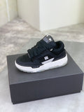 AMIRI Black Mesh Low-Top Sneakers with White Sole