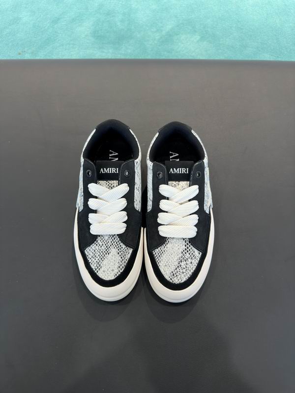 AMIRI Black & Silver Star Low-Top Sneakers