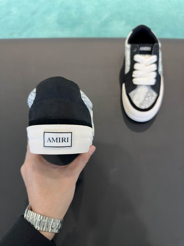 AMIRI Black & Silver Star Low-Top Sneakers