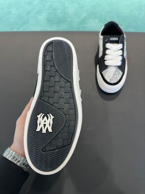 AMIRI Black & Silver Star Low-Top Sneakers