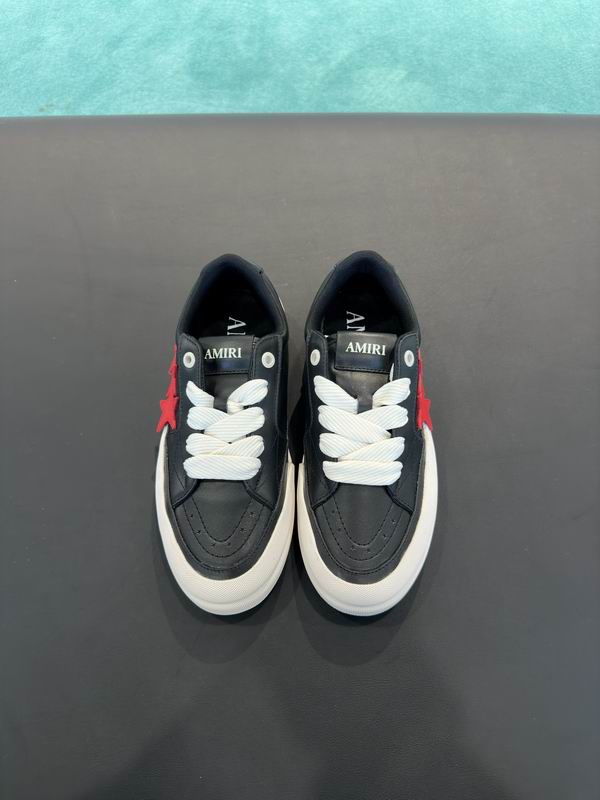 AMIRI Black Low-Top Sneakers with Red Stars