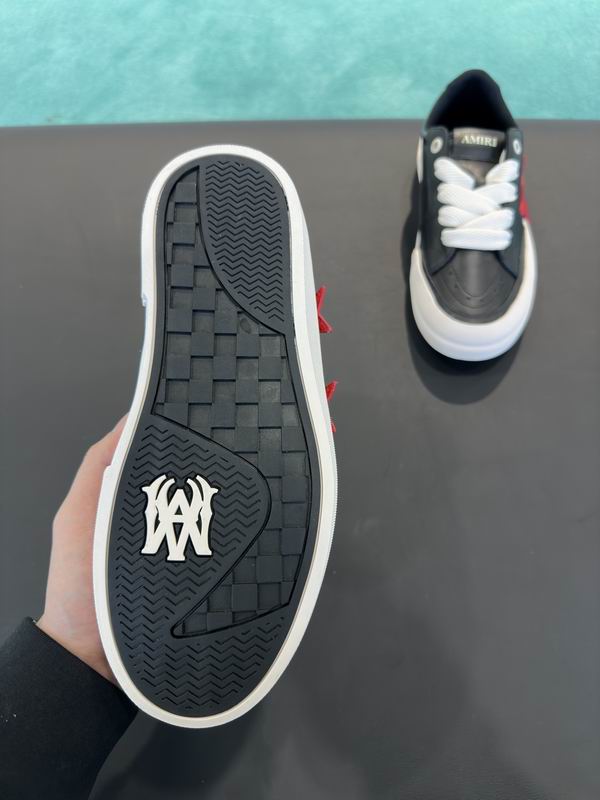 AMIRI Black Low-Top Sneakers with Red Stars
