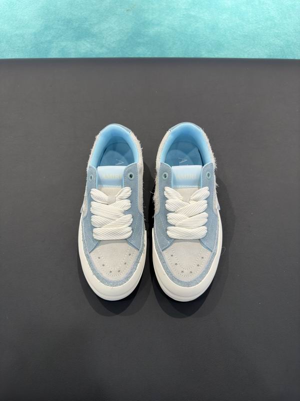 AMIRI Light Blue & Cream Star Low-Top Sneakers