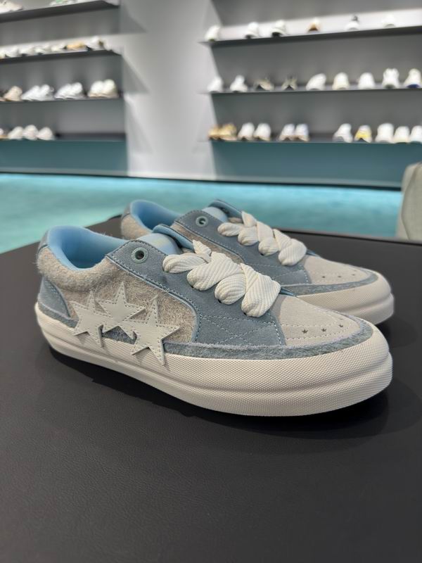 AMIRI Light Blue & Cream Star Low-Top Sneakers