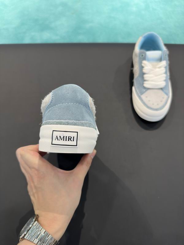 AMIRI Light Blue & Cream Star Low-Top Sneakers