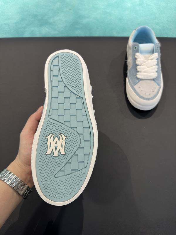 AMIRI Light Blue & Cream Star Low-Top Sneakers