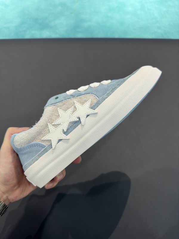 AMIRI Light Blue & Cream Star Low-Top Sneakers