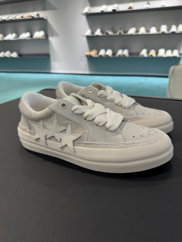 AMIRI White & Cream Star Low-Top Sneakers
