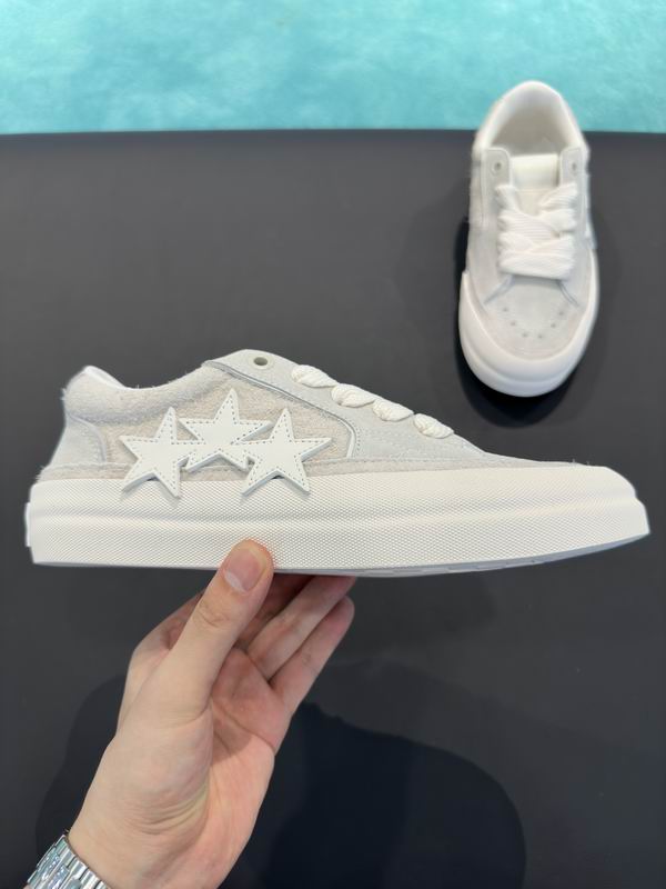 AMIRI White & Cream Star Low-Top Sneakers