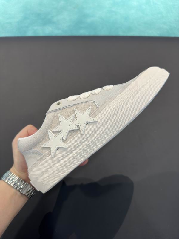 AMIRI White & Cream Star Low-Top Sneakers