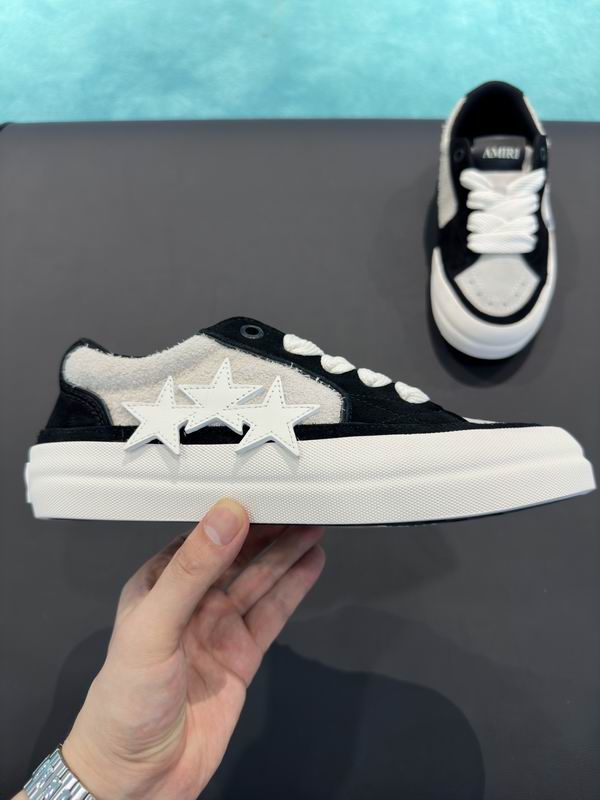 AMIRI Black & Cream Star Low-Top Sneakers