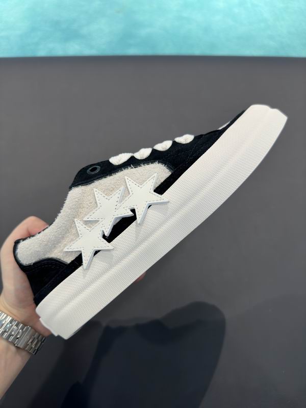 AMIRI Black & Cream Star Low-Top Sneakers