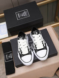AMIRI Black & White Skeleton Low-Top Sneakers