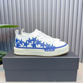 AMIRI White & Blue Star Low-Top Sneakers