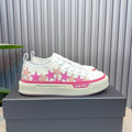 AMIRI White & Pink Star Low-Top Sneakers