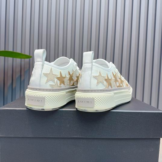 AMIRI White & Beige Star Low-Top Sneakers