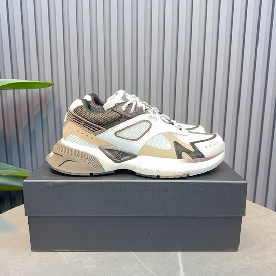AMIRI White & Beige Chunky Low-Top Sneakers