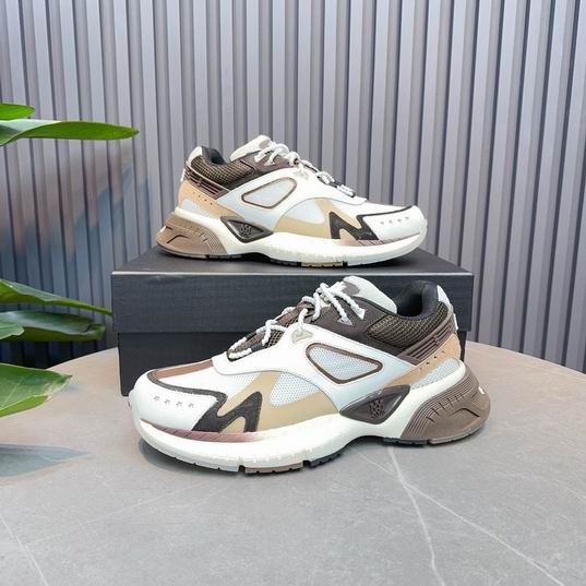 AMIRI White & Beige Chunky Low-Top Sneakers