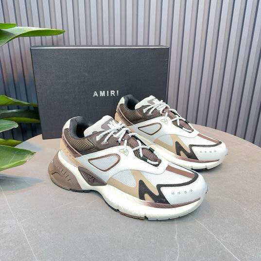 AMIRI White & Beige Chunky Low-Top Sneakers