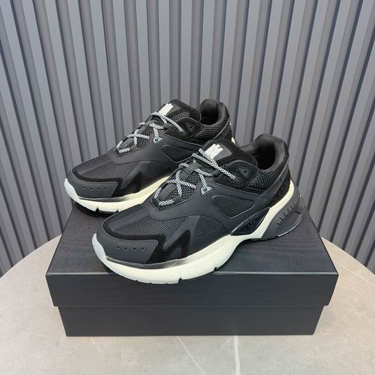 AMIRI Black Mesh Chunky Low-Top Sneakers
