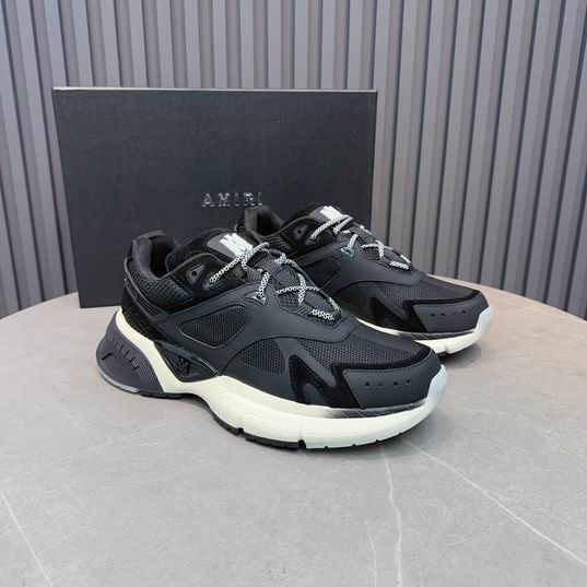 AMIRI Black Mesh Chunky Low-Top Sneakers