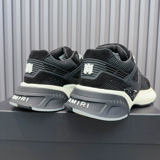 AMIRI Black Mesh Chunky Low-Top Sneakers
