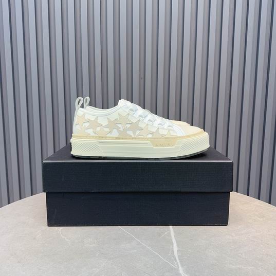 AMIRI White & Cream Star Low-Top Sneakers
