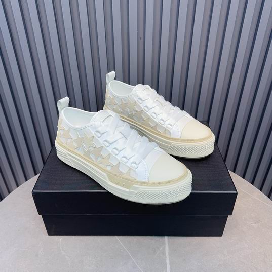 AMIRI White & Cream Star Low-Top Sneakers