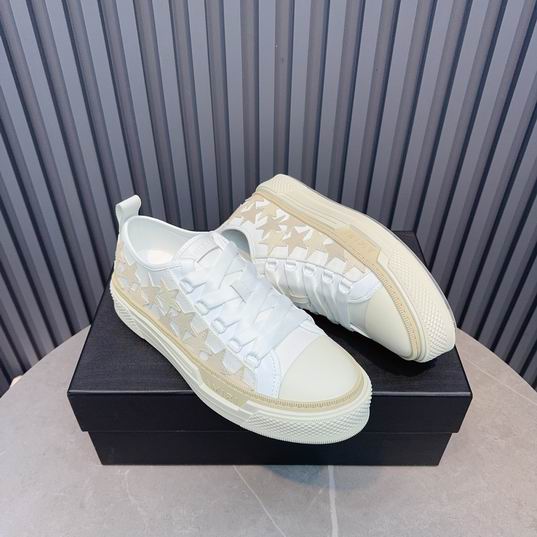 AMIRI White & Cream Star Low-Top Sneakers