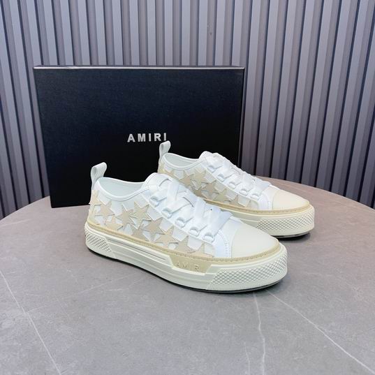 AMIRI White & Cream Star Low-Top Sneakers