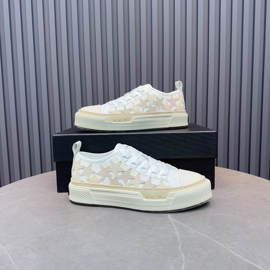 AMIRI White & Cream Star Low-Top Sneakers