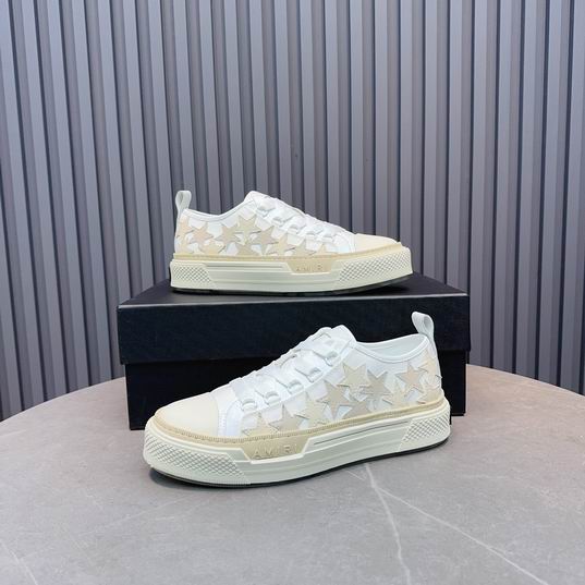 AMIRI White & Cream Star Low-Top Sneakers