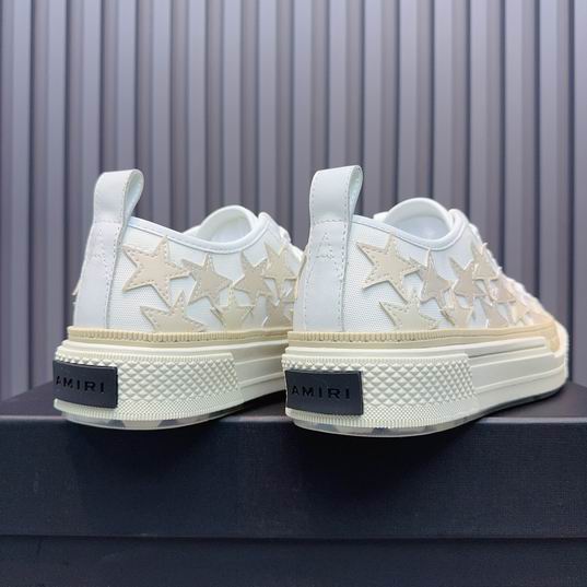 AMIRI White & Cream Star Low-Top Sneakers