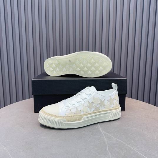 AMIRI White & Cream Star Low-Top Sneakers