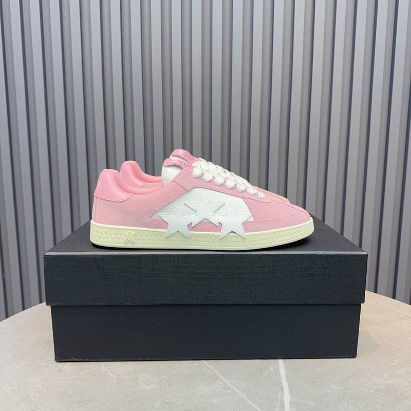 AMIRI Pink & White Star Low-Top Sneakers
