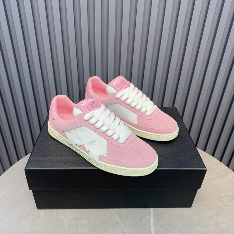 AMIRI Pink & White Star Low-Top Sneakers