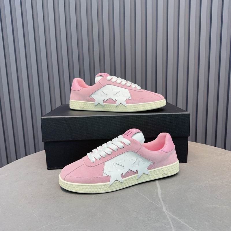 AMIRI Pink & White Star Low-Top Sneakers